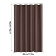 thumbnail image 1 of JeashCHAT Shower Curtains for Bathroom, Solid Color Waterproof Thick Polyester Cloth Bath Curtain Set with Hooks, Machine Washable, 31.5"x70.9", Coffee, 1 of 6