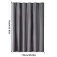 thumbnail image 1 of JeashCHAT Shower Curtains for Bathroom, Solid Color Waterproof Thick Polyester Cloth Bath Curtain Set with Hooks, Machine Washable, 47"x70.9", Dark Gray, 1 of 6
