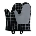 thumbnail image 1 of JeashCHAT Silicone Oven Mitts, Oven Gloves with Non-Slip Silicone Kitchen Cooking Microwave Oven Gloves Glove Pot Pad Four-piece Heat Protection Microwave Oven Supplies, 1 of 7