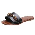 thumbnail image 1 of JeashCHAT Slip On Slide Sandals for Women Fashion Women's Casual Shoes Breathable Outdoor Casual Sandals Slippers (Black), 1 of 9