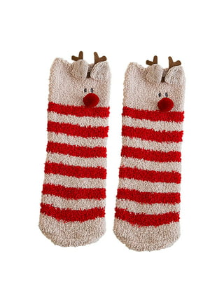 Daventry Thick Fuzzy Grippy Socks for Women and Men, Slipper Socks for  Women, No Slip Non Skid Grip