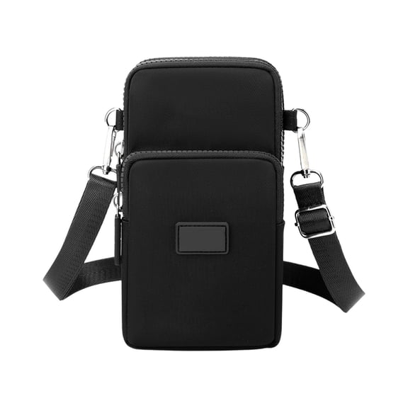 JeashCHAT Small Crossbody Bag Gifts for Women, Mini Phone Purses with Crossbody Strap, Cell Phone Bag 3 Layer Multi Pocket Nylon Shoulder Bag Handbag with Zipper Closure