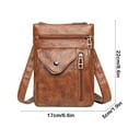 thumbnail image 1 of JeashCHAT Small Crossbody Purse for Women, Retro Soft Leather Multi Pocket Crossbody Bag Ladies Shoulder Bag Handbags Cell Phone Purses Travel Pouch, Brown, 1 of 6