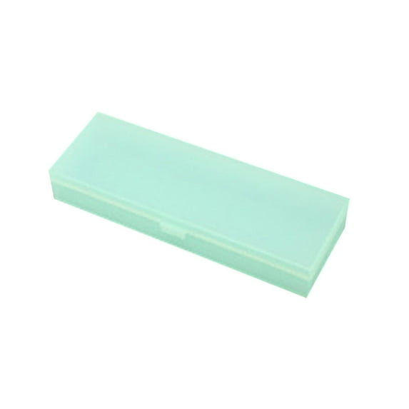 JeashCHAT Small Pencil Box Plastic Pencil Case Stationery Box Storage Case for Pencils Pens Office Supplies, Green
