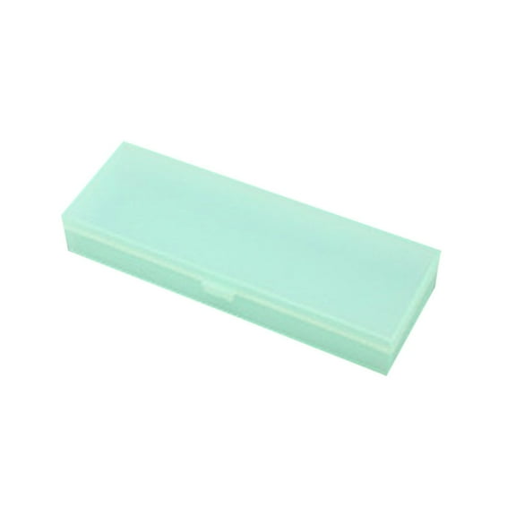 JeashCHAT Small Pencil Box Plastic Pencil Case Stationery Box Storage Case for Pencils Pens Office Supplies, Green