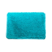 JeashCHAT Small Throw Rug Clearance, 16x24 inch Ultra Soft Rectangular Area Rug Fluffy Carpet Anti-slip Nursery Rug for Bedroom Home Decor, Blue