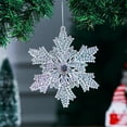 thumbnail image 1 of JeashCHAT Snowflake Christmas Ornaments Christmas Tree Decoration Hanging Acrylic Christmas Snowflake Crystal Ornaments for Christmas Tree Winter New Year Party Supplies, 1 of 6