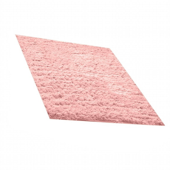 JeashCHAT Soft Fluffy Shaggy Rug for Bedroom Living Room, Non-Slip Plush Small Area Rug, Rectangle Rug for Home Nursery Dorm Decor, 19.7inX31.5in, Pink