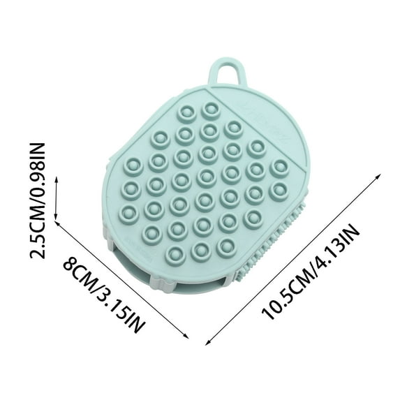 JeashCHAT Soft Rubber Bath Towel Gloves Mud Towel Bath Gloves Rubbing Gloves Brush Bath Supplies Gift Rubbing Brush Double-sided Rubbing Back Artifact