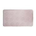 thumbnail image 1 of JeashCHAT Solid Color Bathroom Rug Super Soft and Water Absorbent Bath Mat for Bathroom, Non-Slip Bath Rug for Bathroom Floor, Tub and Shower, 16" x 24", Pink, 1 of 6
