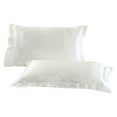 thumbnail image 1 of JeashCHAT Solid Pillow Case Standard Satin Bedding Pillowcase Smooth Silk Home Gift, 1 of 2