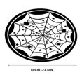 thumbnail image 1 of JeashCHAT Spider Web Halloween Round Area Rug, Gothic Decor Circle Living Room Rug Scary Spiders Circular Carpet Halloween Decorations Floor Mat for Sofa Coffee Table, 2 Feet Diameter, 1 of 4