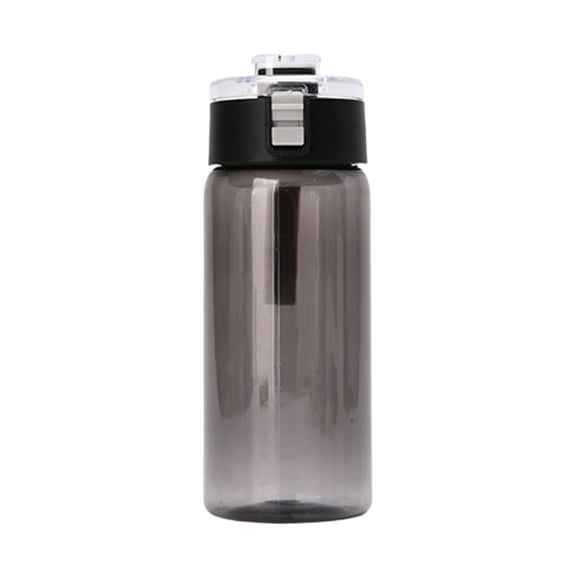 JeashCHAT Sports Water Bottle with Carrying Handle, 550ml Clear Plastic Water Bottle Leakproof Water Bottle for Home Office Outdoor Travel Gym Fitness