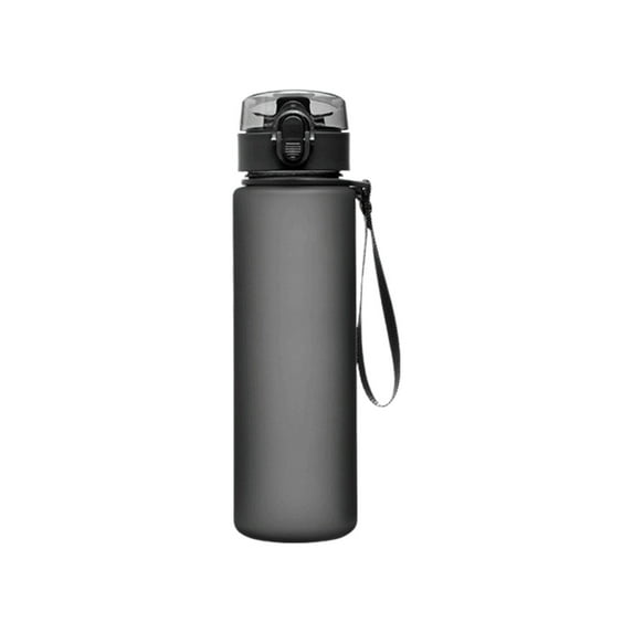 JeashCHAT Sports Water Bottle with Carrying Handle, 560ml Plastic Water Bottle Leakproof Water Bottle for Home Office Outdoor Travel Gym Fitness
