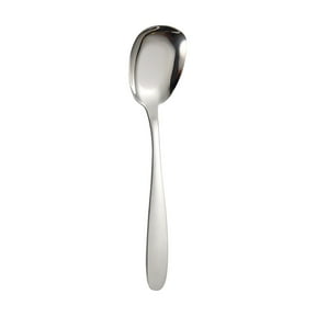 JeashCHAT Square Head Stainless Steel Spoon, Dessert Spoon Ice Cream Spoon Soup Spoon, Flat Bottom Square Spoon, Dinner Spoon Home Kitchen Flatware Dishwasher Safe