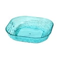 thumbnail image 1 of JeashCHAT Square Plastic Serving Tray for Candy, Fruits, Nuts, Snacks - Reusable Fruit Tray for Kitchen Living Room, Serving Platter for Party, 5.5"x4.5"x1.38", Blue, 1 of 6