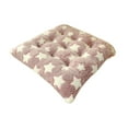 thumbnail image 1 of JeashCHAT Square Plush Chair Cushion, Star Seat Cushion 20 x 20 Inches Kitchen Dining Chair Cushion, Chair Pad for Wooden Chairs, Comfort Seat Pad, 1 of 6