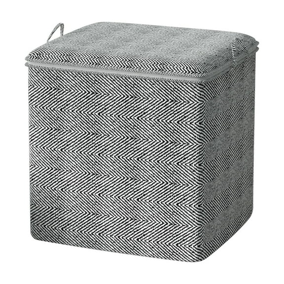 JeashCHAT Storage Bags Large Blanket Quilt Clothes Organization and Storage Containers for Comforters, Bedding, Foldable Closet Organizer with Reinforced Handles and Sturdy Zippers