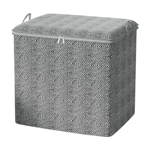 JeashCHAT Storage Bags Large Blanket Quilt Clothes Organization and Storage Containers for Comforters, Bedding, Foldable Closet Organizer with Reinforced Handles and Sturdy Zippers