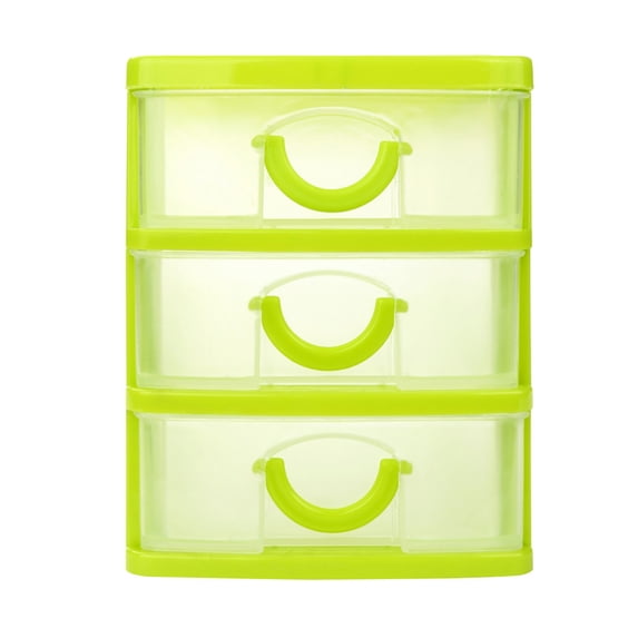 JeashCHAT Storage Desktop Box Multi-Drawer Plastic Mini Storage Box Office Home Transparent Drawer Sundries Case Small Objects Makeup Organizer