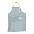 thumbnail image 1 of JeashCHAT Striped Apron Adjustable Bib Apron with 2 Pockets Cooking Kitchen Apron for Women Men Chef, Water and Oil Resistant Apron for Cooking Baking Home Cleaning, 1 of 6