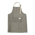 thumbnail image 1 of JeashCHAT Striped Apron Adjustable Bib Apron with 2 Pockets Cooking Kitchen Apron for Women Men Chef, Water and Oil Resistant Apron for Cooking Baking Home Cleaning, 1 of 6