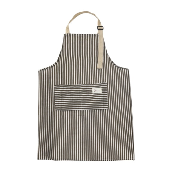JeashCHAT Striped Apron Adjustable Bib Apron with 2 Pockets Cooking Kitchen Apron for Women Men Chef, Water and Oil Resistant Apron for Cooking Baking Home Cleaning