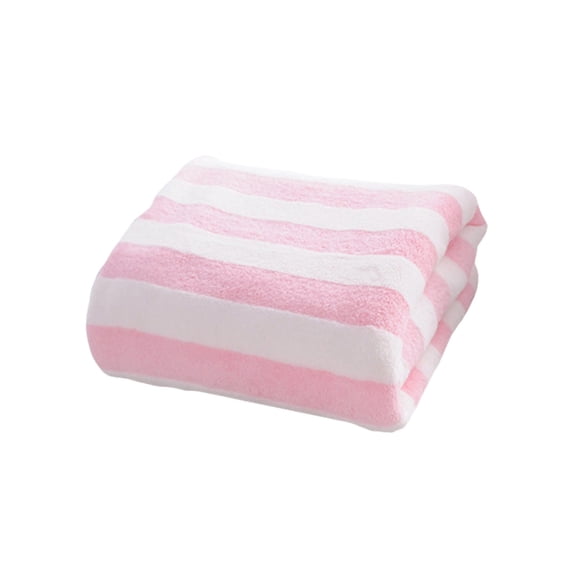 JeashCHAT Striped Hand Towels for Bathroom, Cotton Soft Absorbent Hand Towel Face Towel Decorative Towel for Face Spa Bath Gym Kitchen, 13 x 29 Inches, Pink