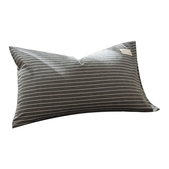JeashCHAT Striped Pillowcase Super Soft Breathable Cotton Pillow Case Standard Size Pillow Cover for Sleeping, Pillow Sham with Envelope Closure, 29"x19"