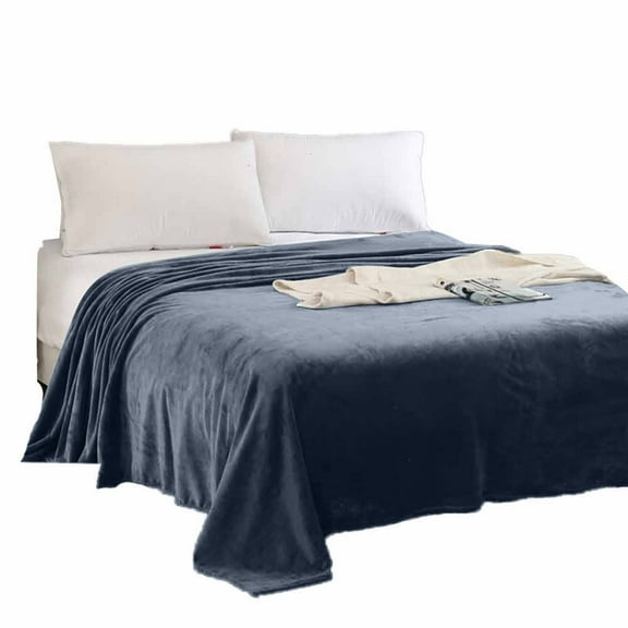 JeashCHAT Super Soft Warm Solid Warm Micro Plush Fleece Blanket Throw Rug Sofa Bedding Clearance