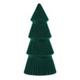 thumbnail image 1 of JeashCHAT Tabletop Christmas Tree Velvet Resin Christmas Tree Christmas Decorations Centerpieces for Table Mantel and Living Room Home Decor, Green, 1 of 4
