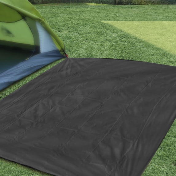 JeashCHAT Tent Carpet Mat 82.67"x78.74" Waterproof Camping Floor Rug Oversized Lightweight Picnic Mat Beach Blanket for Travel Camping Hiking Picnic, Black