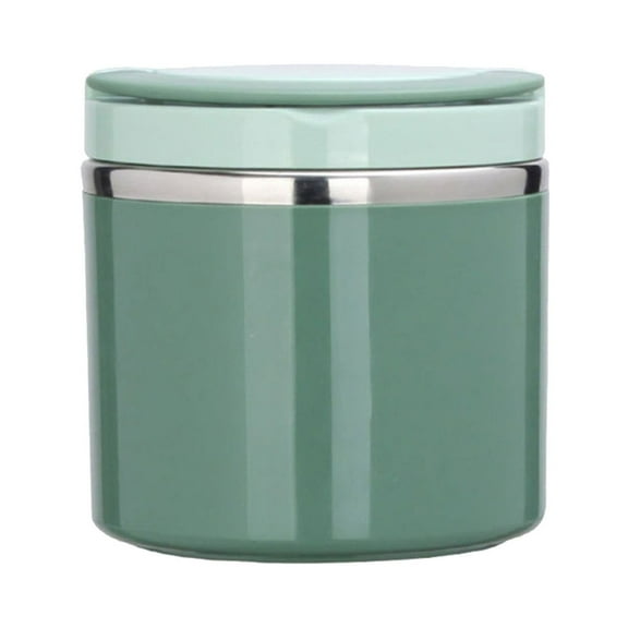 JeashCHAT Thermos , 630ml Vacuum Insulated Food Jar for Hot Food & Soup, Leak Proof Soup Container with Handle, Stainless Steel Lunch Box Food Container for Adult, Green