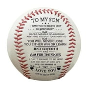 JeashCHAT To My Son Baseball, Baseball for Indoor and Outdoor Baseball Training, Graduation Birthday Gifts for Son from Dad Mom, Baseball Gift for Son, Valentines Day Gifts for Kids
