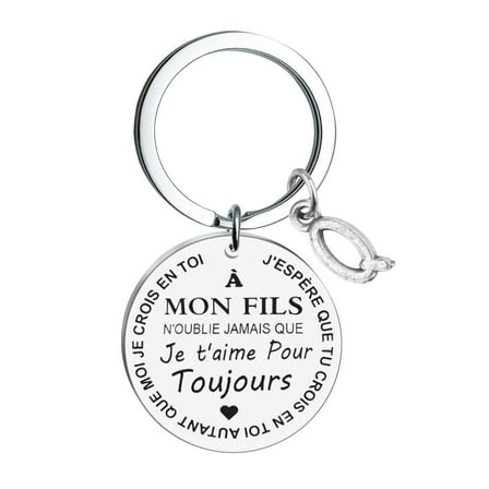 JeashCHAT To My Son Daughter Keychain Gifts From Mom Dad, Inspirational Gifts Graduation Gifts Birthday Gifts for Daughter Son