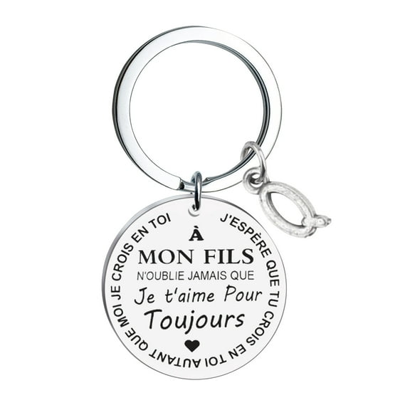 JeashCHAT To My Son Daughter Keychain Gifts From Mom Dad, Inspirational Gifts Graduation Gifts Birthday Gifts for Daughter Son