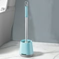 thumbnail image 1 of JeashCHAT Toilet Brush and Holder Set Toilet Bowl Cleaner Brush with Hard Bristles Compact Bathroom Cleaning Bowl Brush Kit Bathroom Accessories, Blue, 1 of 9