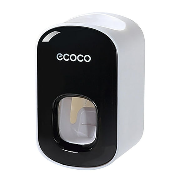 JeashCHAT Toothpaste Dispenser Bathroom Nail-free Wall-mounted Double-squeeze Lazy Automatic Toothpaste Squeezer