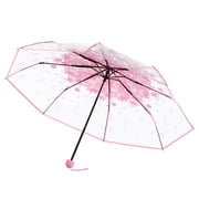 JeashCHAT Transparent Clear Umbrella Umbrella Pink
