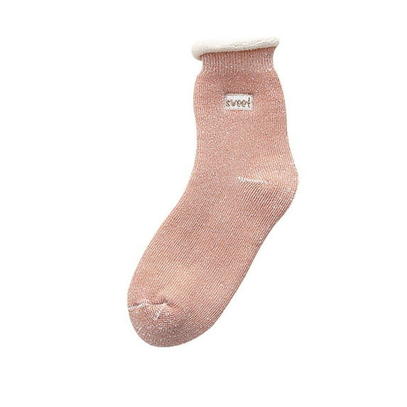 JeashCHAT Unisex Fashion Solid Warm Thickening Middle Tube Socks Snow Socks Stockings