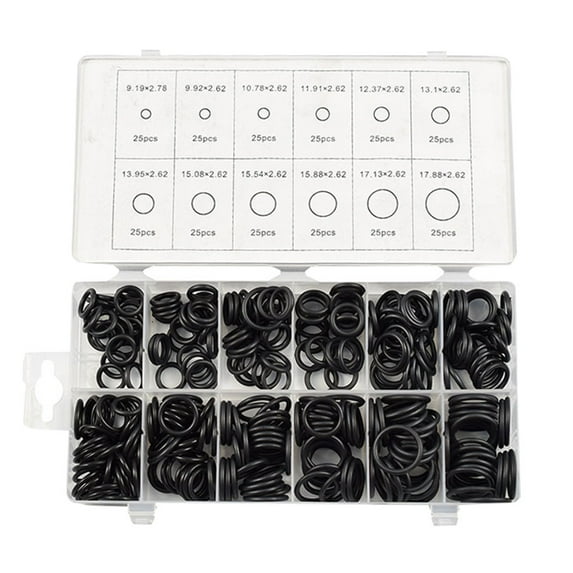 JeashCHAT Universal Metric Rubber O-Ring Assortment Set Gasket Automotive Seal SAE Kit