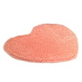thumbnail image 1 of JeashCHAT Valentine's Day Heart Shaped Area Rug Chenille Bathroom Rug Non-Slip Bath Mat Machine Washable Floor Mat for Bedroom Living Room, 16"x20" (Pink), 1 of 7