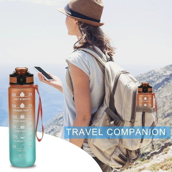 JeashCHAT Water Bottle with Leakproof Wide Mouth and Fast Water Flowing for Fitness, Gym and Outdoor Sports