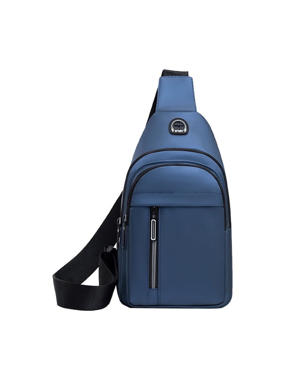 Small Sling Bag for Men and Women, Outdoor Travel Sports Hiking Sling Backpack Crossbody Bag Chest Bag Casual Daypack Shoulder Bag, Blue