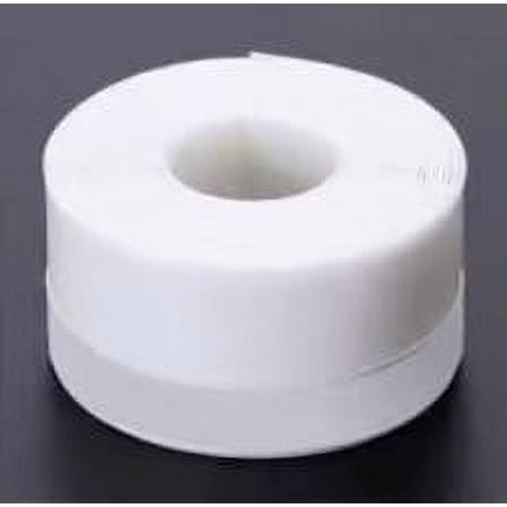 JeashCHAT Weather Stripping Door Seal Strip Shower Door Bottom Sealing Tape, Strong Adhesive Sealing Tape for Door Draft Stopper and Window, 16 Feet Long Width 25mm, White