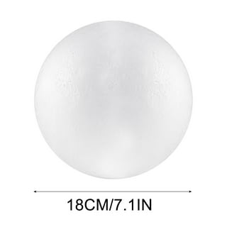 Crafjie 2PCS 6 Inches Craft Foam Balls, Smooth Foam Balls for Crafts, White  Round Polystyrene Foam Balls for DIY Arts and Crafts, Drawing, Ornaments