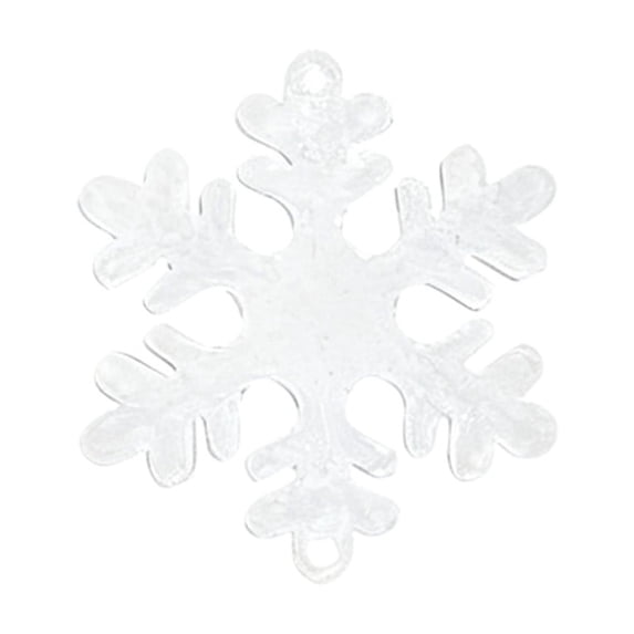 JeashCHAT Winter Acrylic Snowflake Ornaments, Plastic Translucent Snowflake Hanging Pendant, Christmas Tree Decorations, Holiday Party Xmas Tree Ornaments