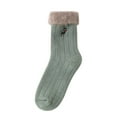thumbnail image 1 of JeashCHAT Winter Brushed Thickening And Velvet Colored Floor Socks Warm Socks Ski Socks, 1 of 2