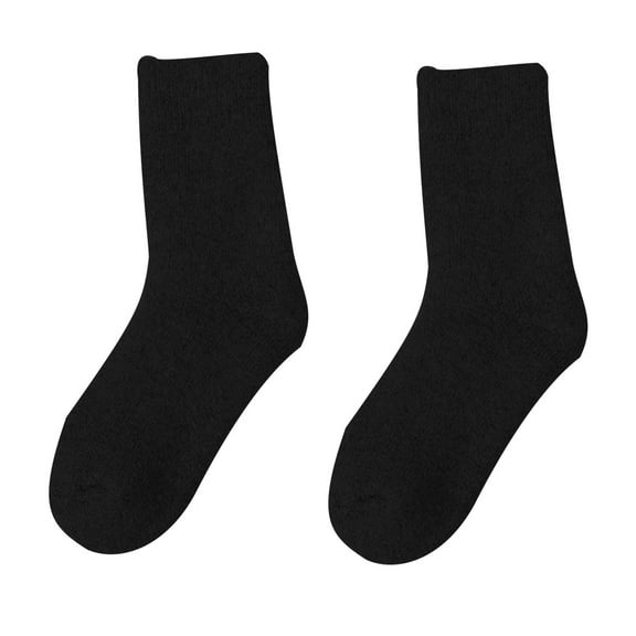 JeashCHAT Winter Super Thick Woolen Socks, Ladies' Warm Woolen Socks, Solid Color Socks