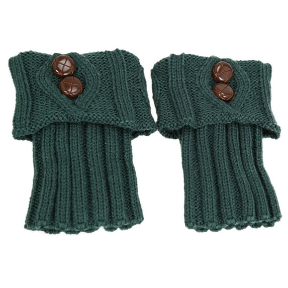 JeashCHAT Women Boot Socks Cuffs Knitted Crochet Short Leg Warmers Winter Boot Toppers, Assorted Color
